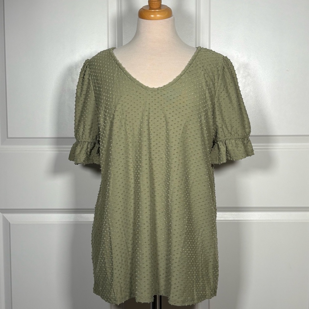 Reb. In J. Dark Green Peasant Top